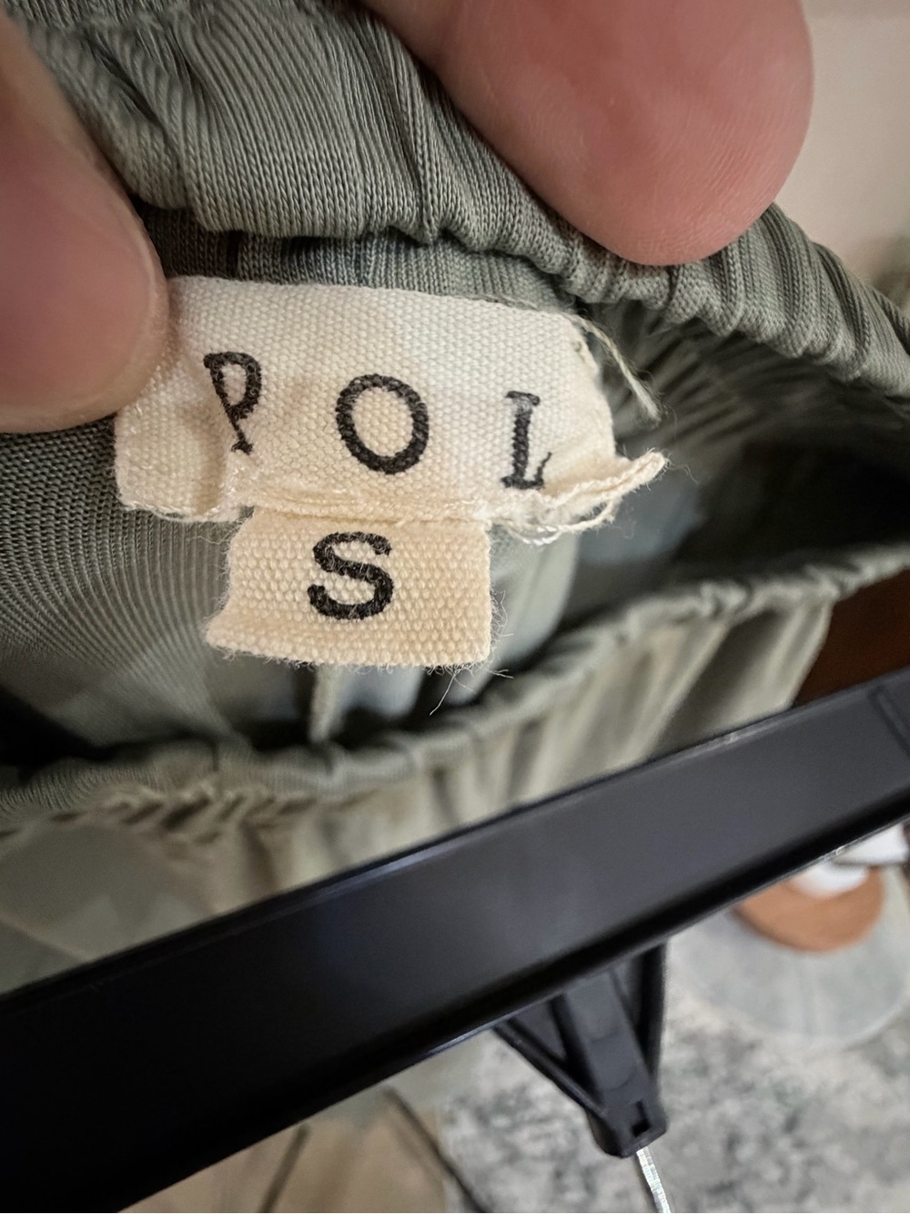 POL Sage Green Wide Leg Ruffle Pants - Picture 6 of 8